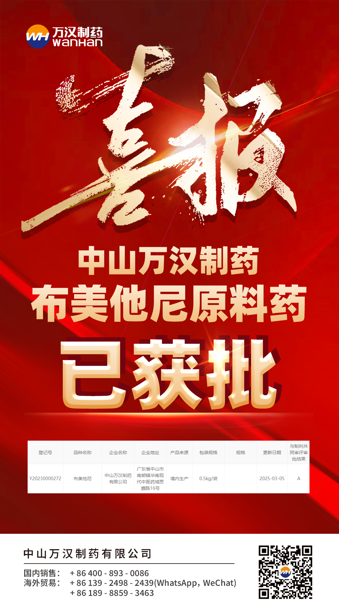布美他尼喜報